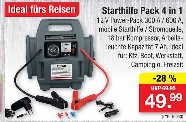 Starthilfe Pack 4 in 1