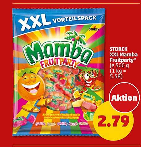 STORCK XXL Mamba Fruitparty* je 500 g (1 kg = 5.58)