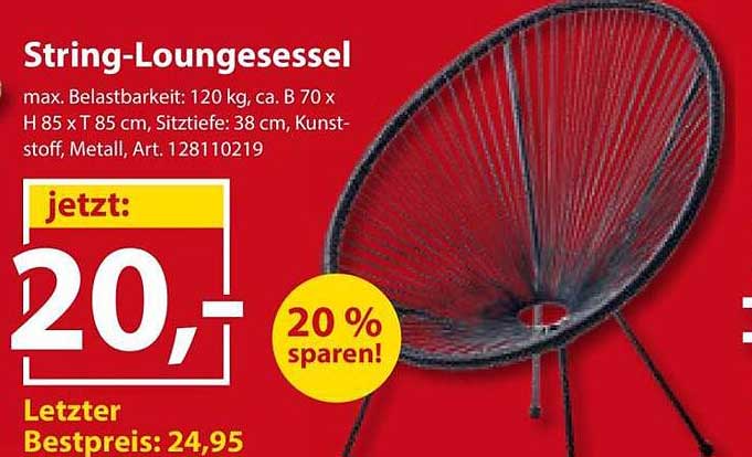 String-Loungesessel