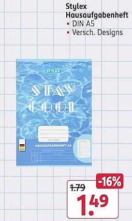 Stylex Hausaufgabenheft • DIN A5 • Versch. Designs
