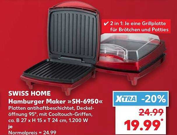 SWISS HOME Hamburger Maker »SH-6950«