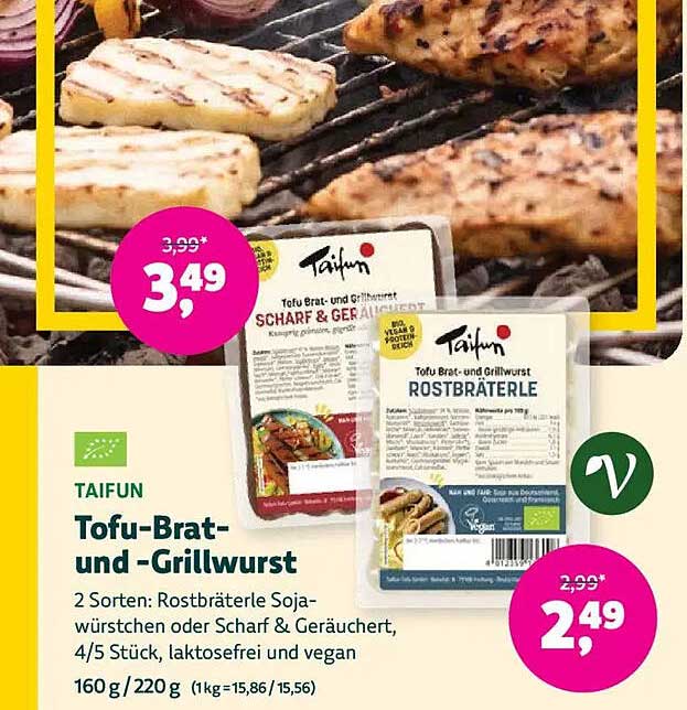 TAIFUN Tofu-Brat- und -Grillwurst