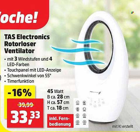 TAS Electronics Rotorloser Ventilator