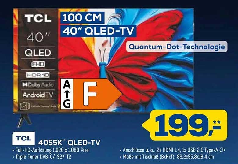 TCL 40S5K** QLED-TV