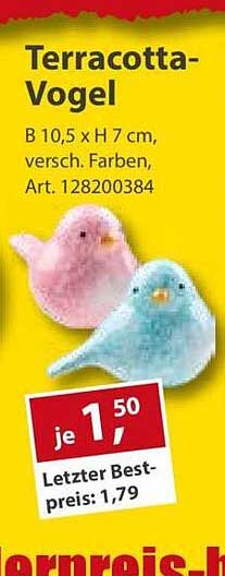 Terracotta-Vogel