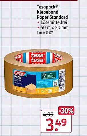 Tesapack® Klebeband Papier Standard