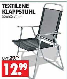TEXTILENE KLAPPSTUHL 53x60x91 cm