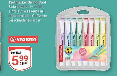 Textmarker Swing Cool