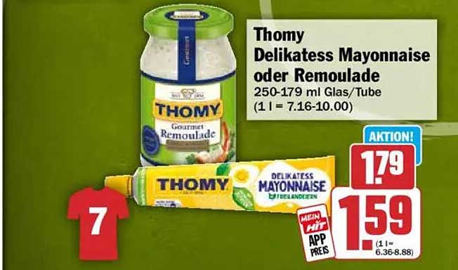 Thomy Delikatess Mayonnaise oder Remoulade