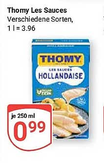 Thomy Les Sauces Verschiedene Sorten, 1 l = 3.96