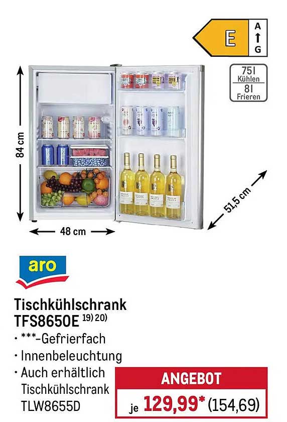 Tischkühlschrank TFS8650E