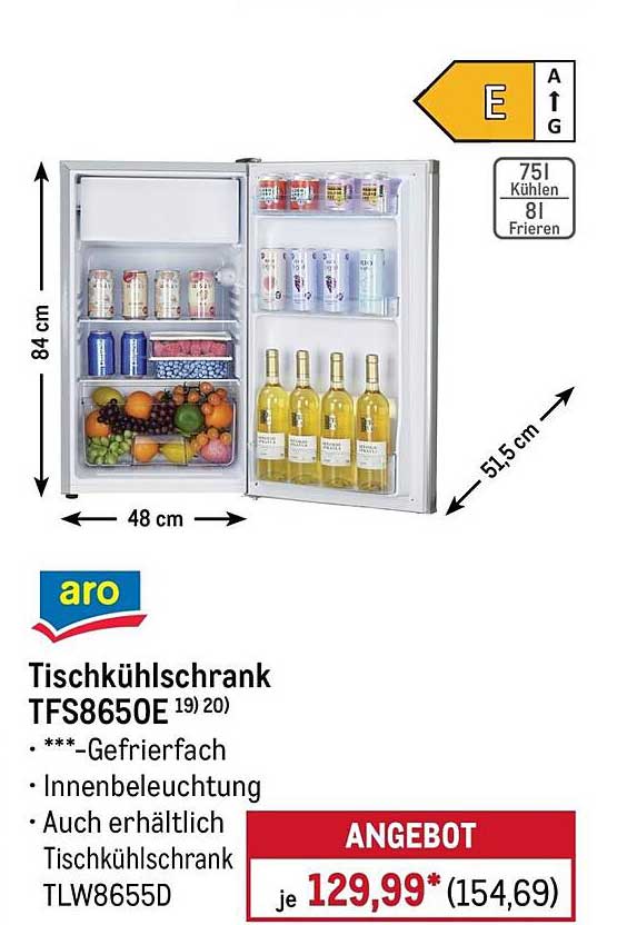 Tischkühlschrank TFS8650E
