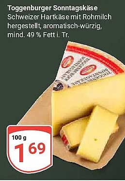 Toggenburger Sonntagskäse