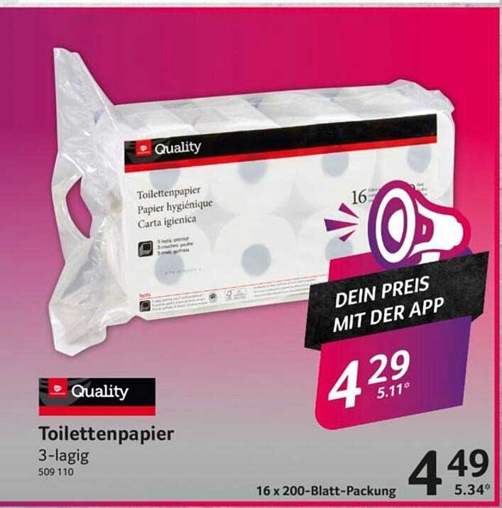 Toilettenpapier 3-lagig