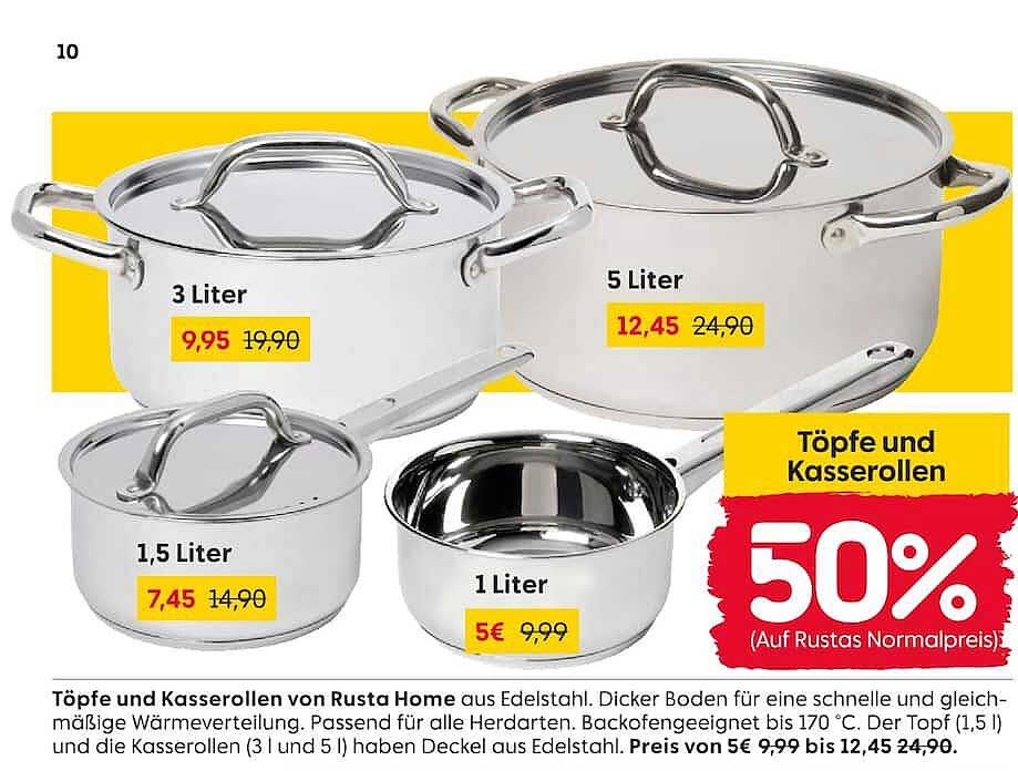 Töpfe und Kasserollen