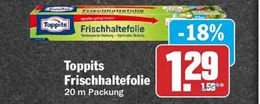 Toppits Frischhaltefolie 20 m Packung