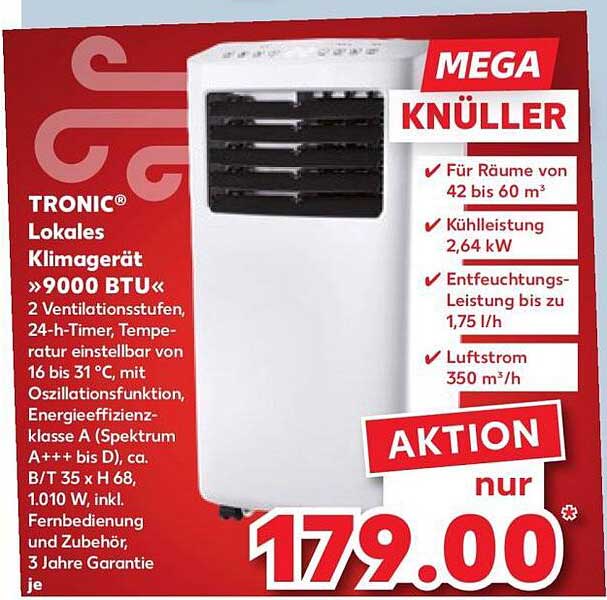 TRONIC® Lokales Klimagerät »9000 BTU«
