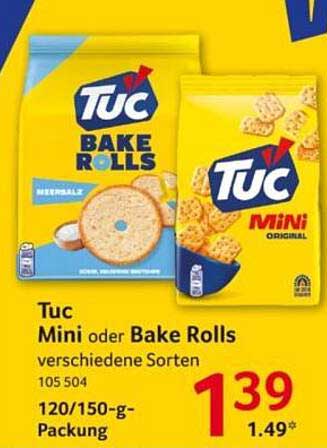 Tuc Mini oder Bake Rolls verschiedene Sorten