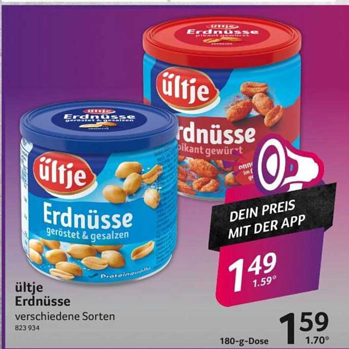 ültje Erdnüsse verschiedene Sorten