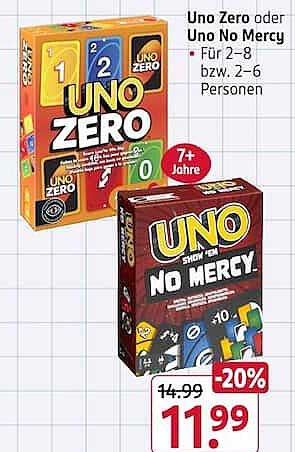 Uno Zero oder Uno No Mercy