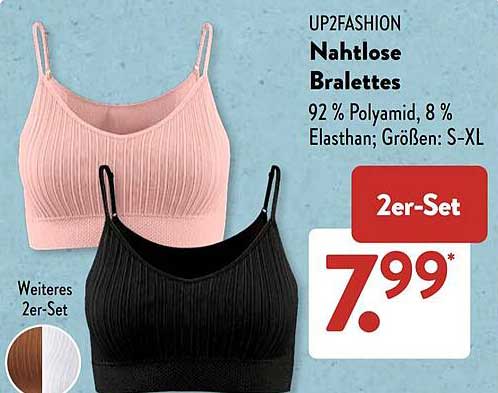 UP2FASHION Nahtlose Bralettes