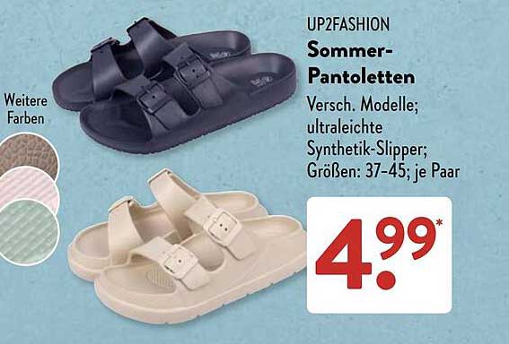 UP2FASHION Sommer-Pantoletten