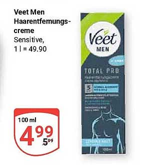 Veet Men Haarentfernungscreme Sensitive, 1 l = 49,90