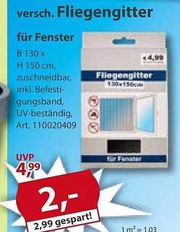 versch. Fliegengitter für Fenster
