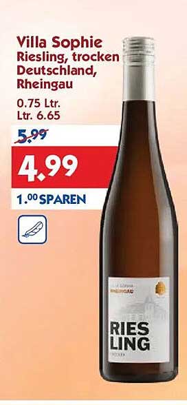 Villa Sophie Riesling, trocken Deutschland, Rheingau