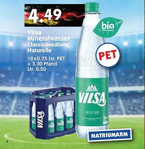 Vilsa Mineralwasser Classic/Medium/Naturelle
