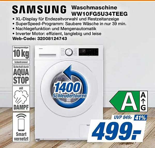 Wasmachine WW10FG5U34TEEG
