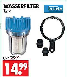 WASSERFILTER Typ A