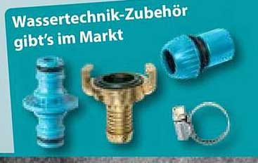Wassertechnik-Zubehör gibt's im Markt
