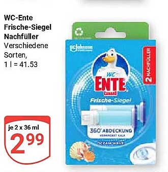 WC-Ente Frische-Siegel Nachfüller Verschiedene Sorten, 1 l = 41.53