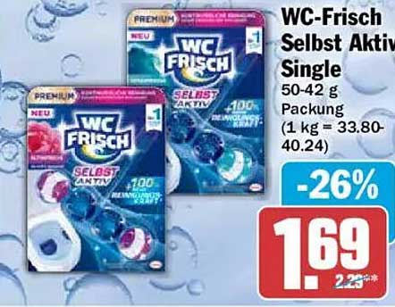 WC-Frisch Selbst Aktiv Single 50-42 g Packung