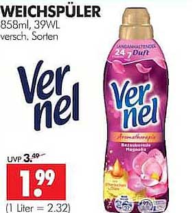 WEICHSPÜLER 858ml, 39WL versch. Sorten