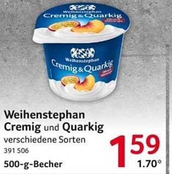 Weihenstephan Cremig und Quarkig verschiedene Sorten 500-g-Becher