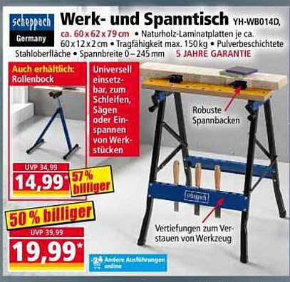 Werk- und Spanntisch YH-WR014D,
