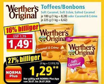 Werther's Original Toffees/Bonbons