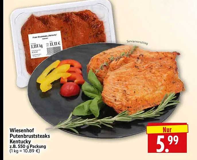 Wiesenhof Putenbruststeaks Kentucky