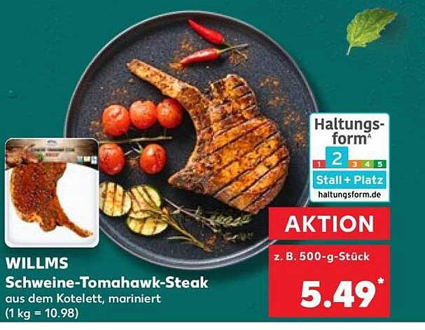 WILLMS Schweine-Tomahawk-Steak