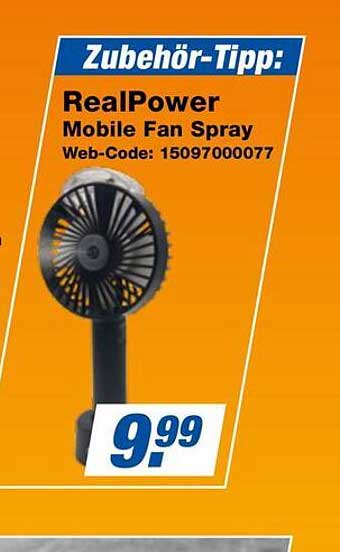 Zubehör-Tipp: RealPower Mobile Fan Spray Web-Code: 15097000077