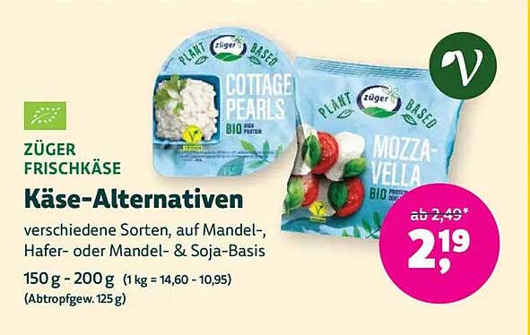 ZÜGER FRISCHKÄSE Käse-Alternativen