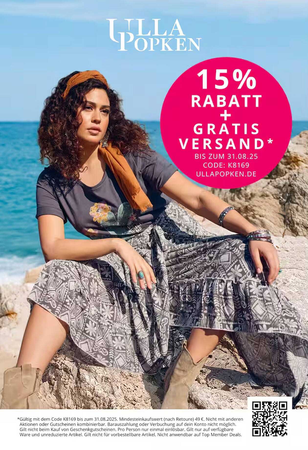 15% Rabatt + Gratis Versand bei Ulla Popken
