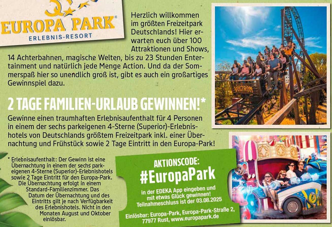 2 Tage Familien-Urlaub im Europa-Park gewinnen!