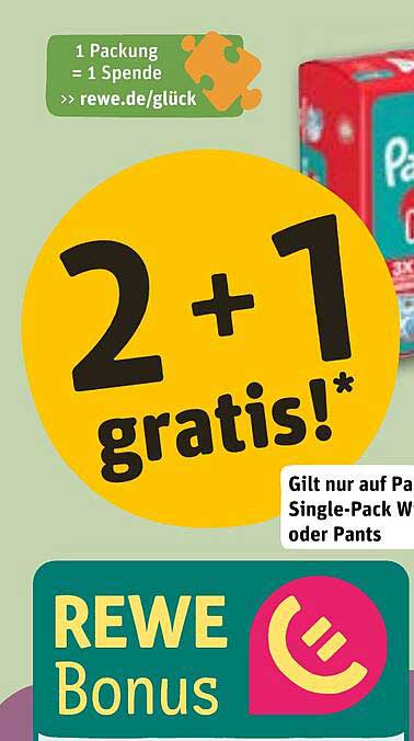 2+1 GRATIS auf Packungen von Pants oder W und Single-Pack