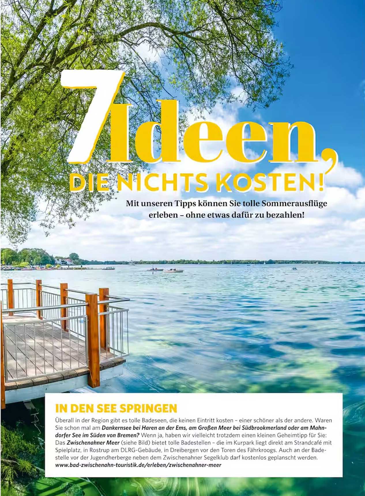 7 Ideen, die nichts kosten!