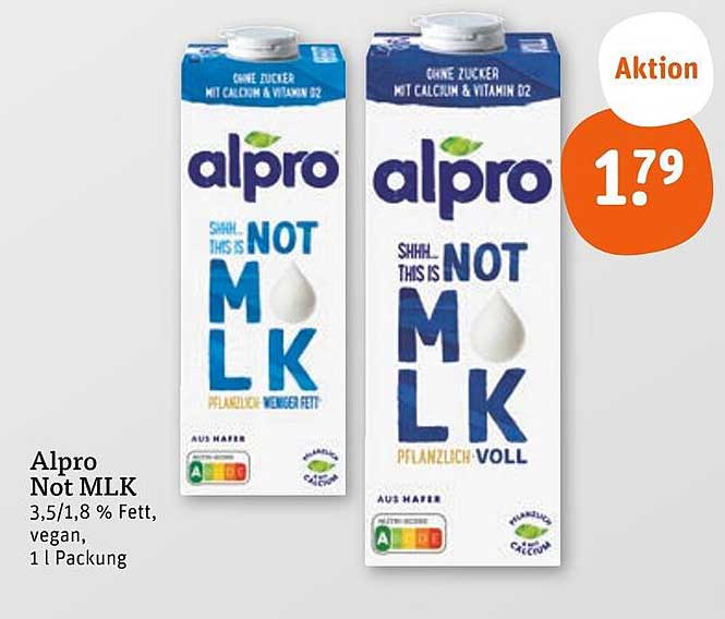 Alpro Not MLK 1 l - Aktion