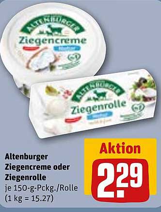 Altenburger Ziegencreme oder Ziegenrolle je 150-g-Pckg.