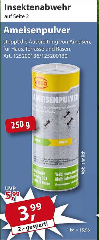 Ameisenpulver 250 g - Stoppt die Ausbreitung von Ameisen